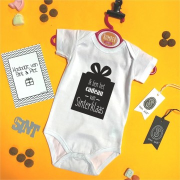 Ik ben het cadeau van sinterklaas met achtergrond