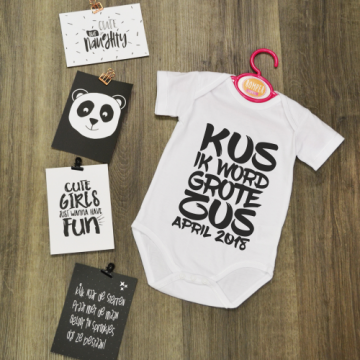 Kus ik word grote zus met achtergrond