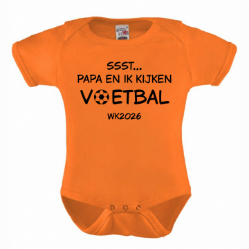 Ssst papa en ik kijken wk