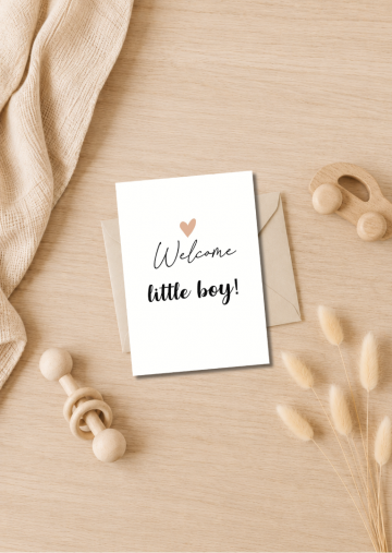 Welcome little boy