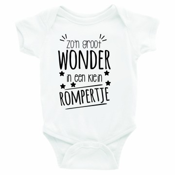 Zon groot wonder in een klein rompertje