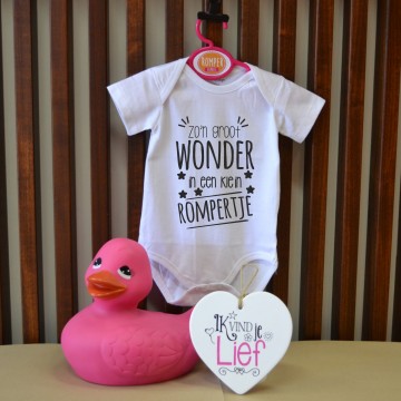 Zon groot wonder in een klein rompertje